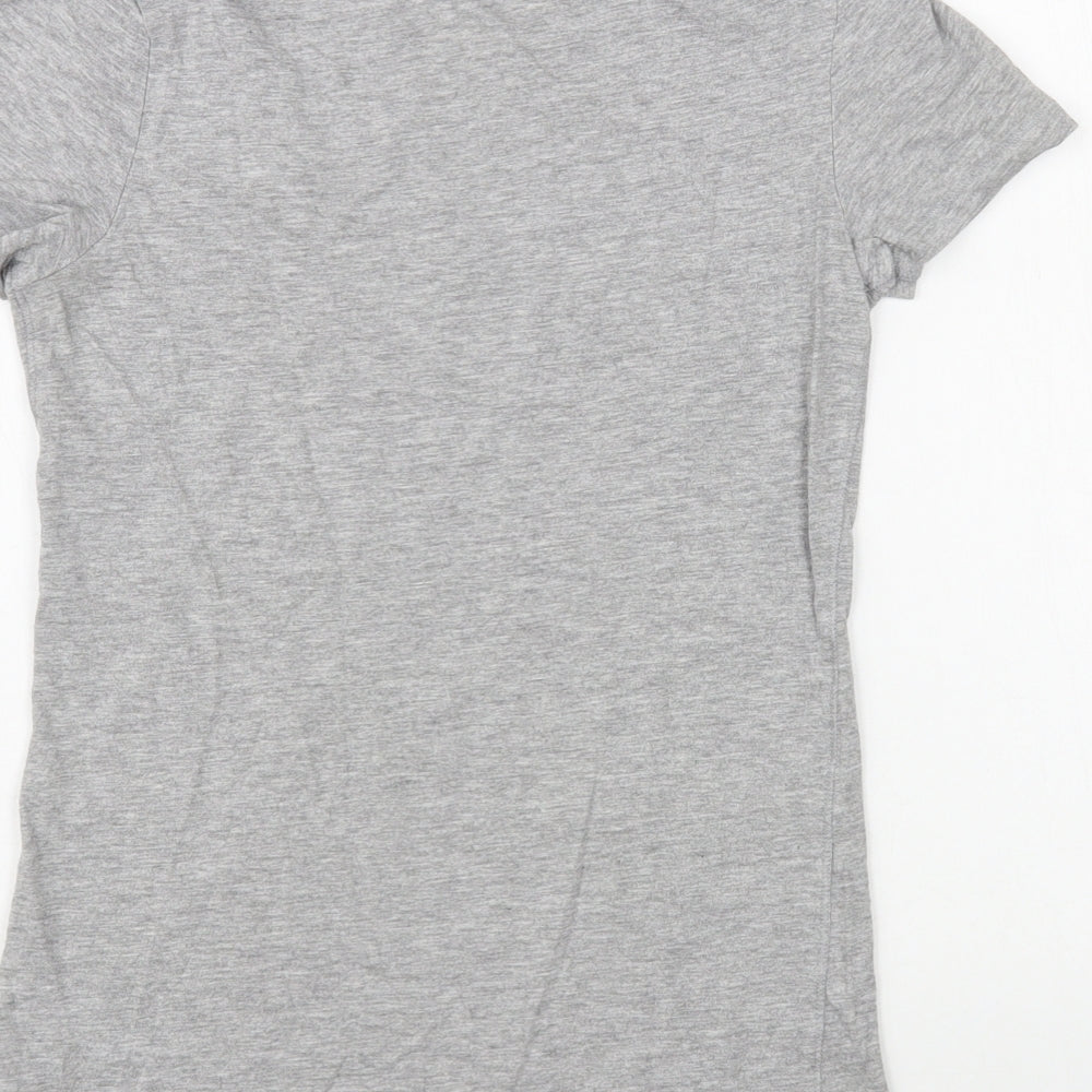 Womens UK Size 8 Dunnes Stores Grey Basic T-Shirt