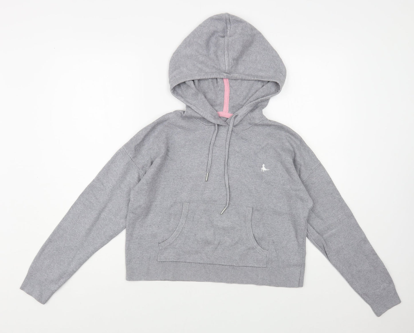 Womens UK Size 8 Jack Wills Grey Pullover Hoodie
