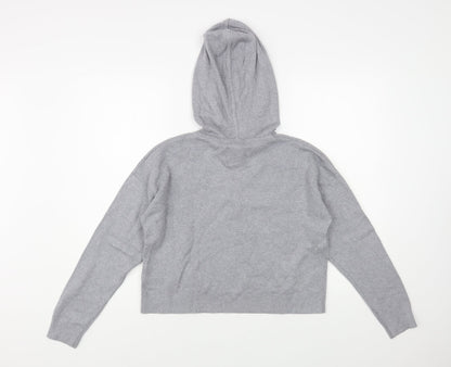 Womens UK Size 8 Jack Wills Grey Pullover Hoodie