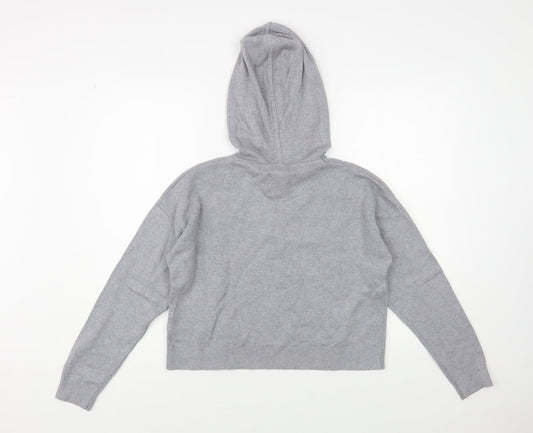 Womens UK Size 8 Jack Wills Grey Pullover Hoodie