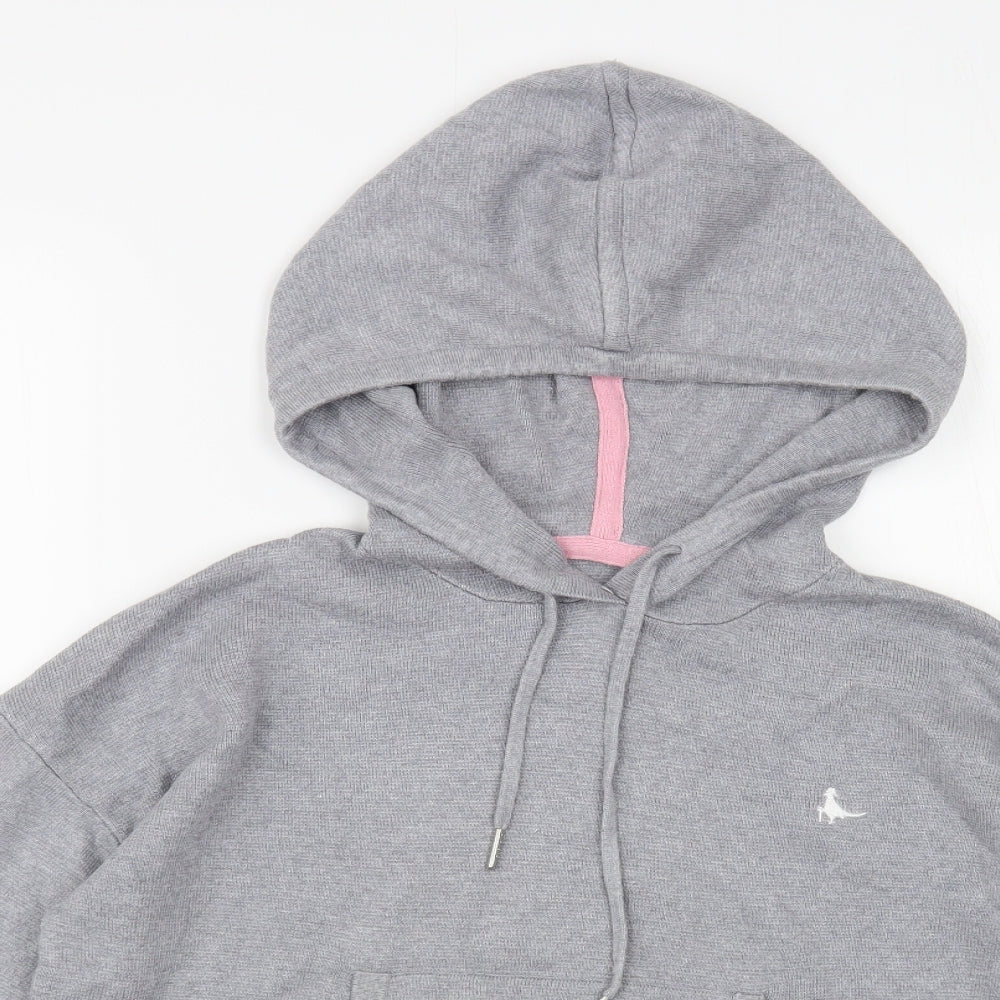 Womens UK Size 8 Jack Wills Grey Pullover Hoodie