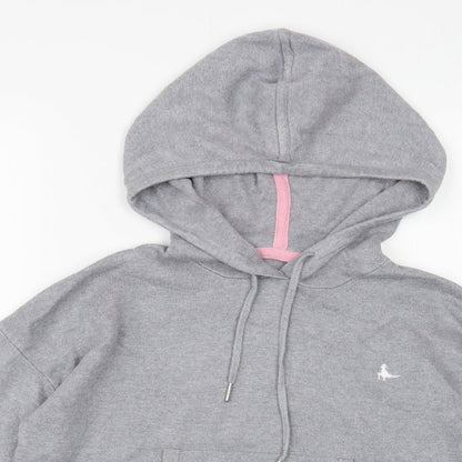 Womens UK Size 8 Jack Wills Grey Pullover Hoodie