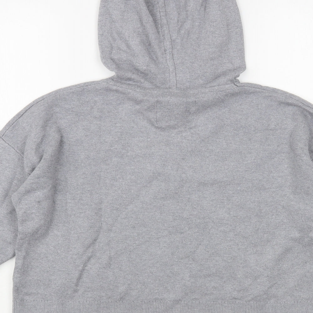 Womens UK Size 8 Jack Wills Grey Pullover Hoodie