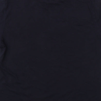 Chelsea Peers Mens Blue Cotton T-Shirt Size L Crew Neck - Christmas T-Shirt