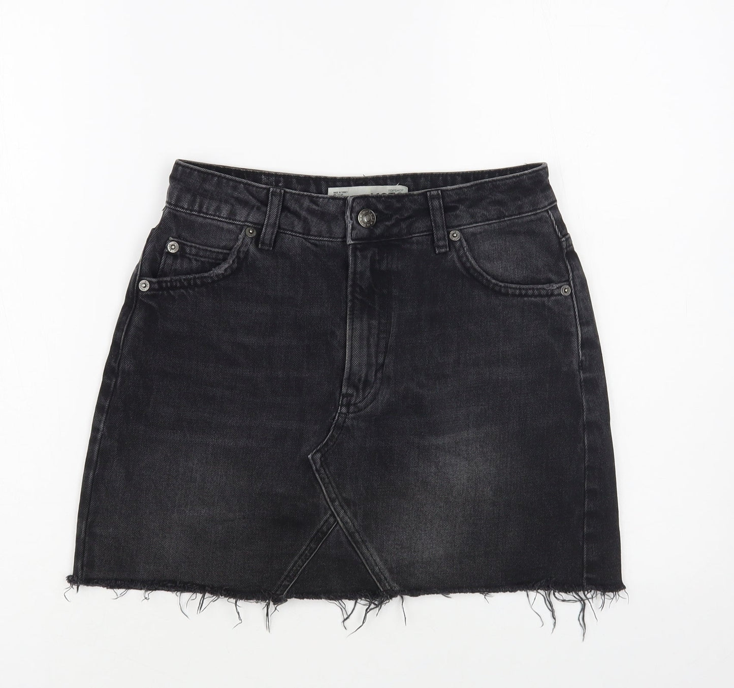 Womens UK Size 8 Topshop Mini Denim Skirt