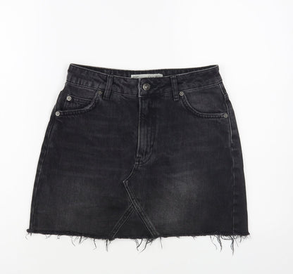 Womens UK Size 8 Topshop Mini Denim Skirt