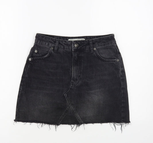 Womens UK Size 8 Topshop Mini Denim Skirt