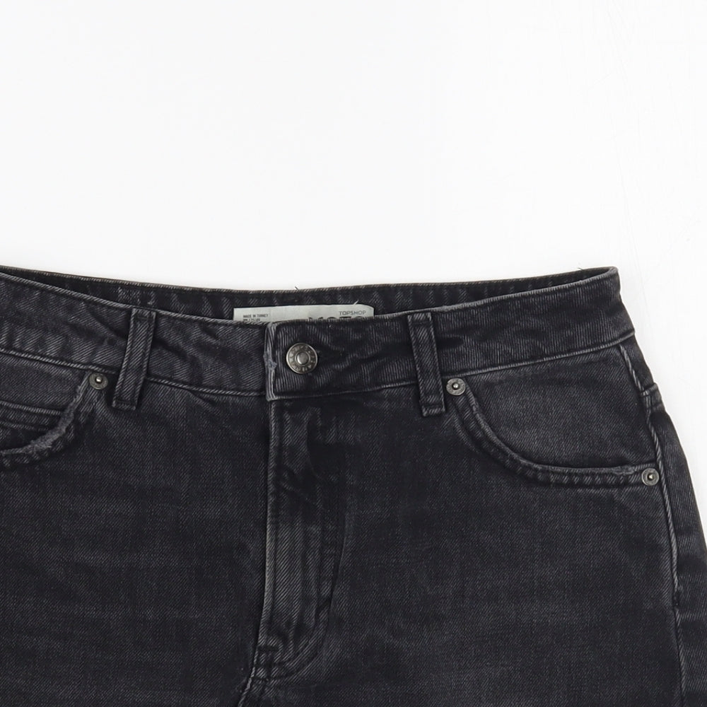 Womens UK Size 8 Topshop Mini Denim Skirt