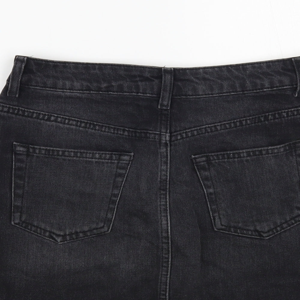 Womens UK Size 8 Topshop Mini Denim Skirt