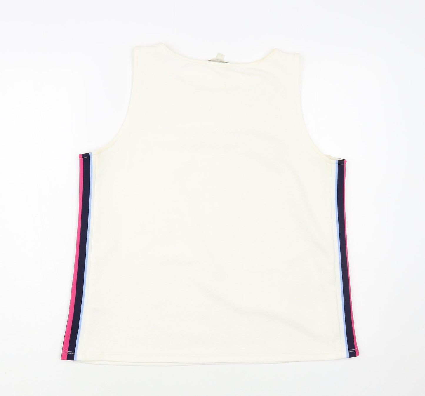 Womens UK Size L TOM TAILOR Ivory Basic Tank