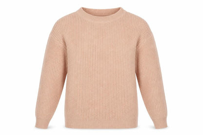 Boohoo Womens Pink Boat Neck Acrylic Pullover Jumper Size M