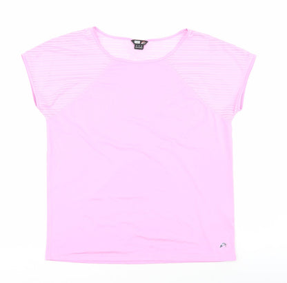 F&F Womens Pink Polyester Size M Round Neck
