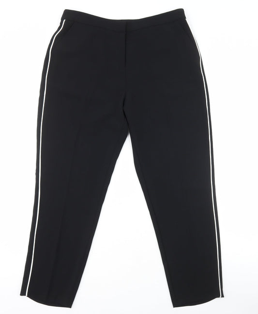 Womens UK Size 14 Dunnes Regular Fit  Black Trousers