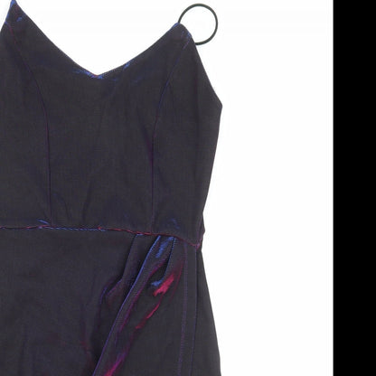 SheIn Womens Blue Polyester Bodycon Size S V-Neck