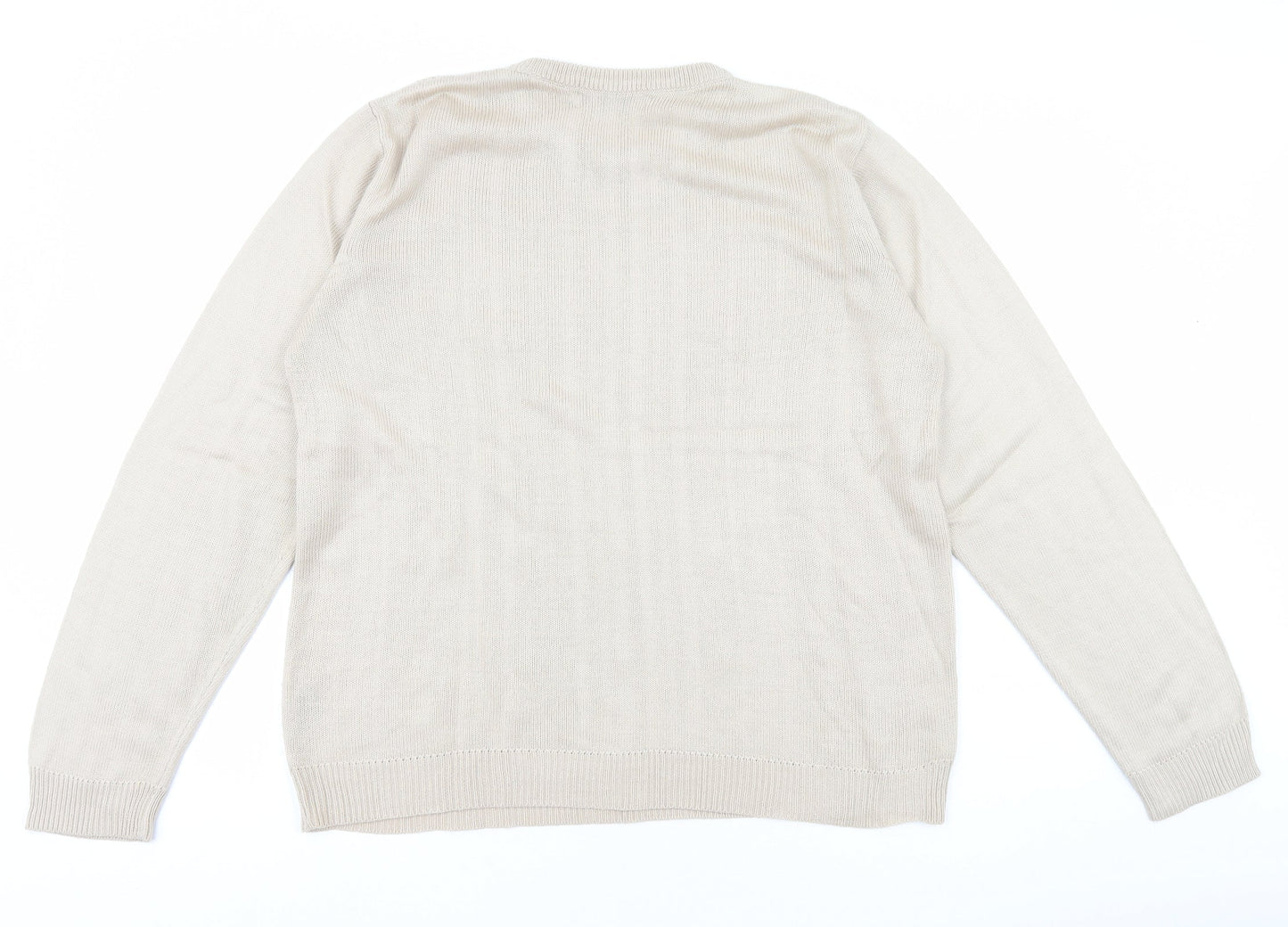Womens UK Size L Akal Collection Ivory Pullover Jumper