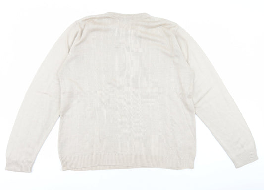 Womens UK Size L Akal Collection Ivory Pullover Jumper