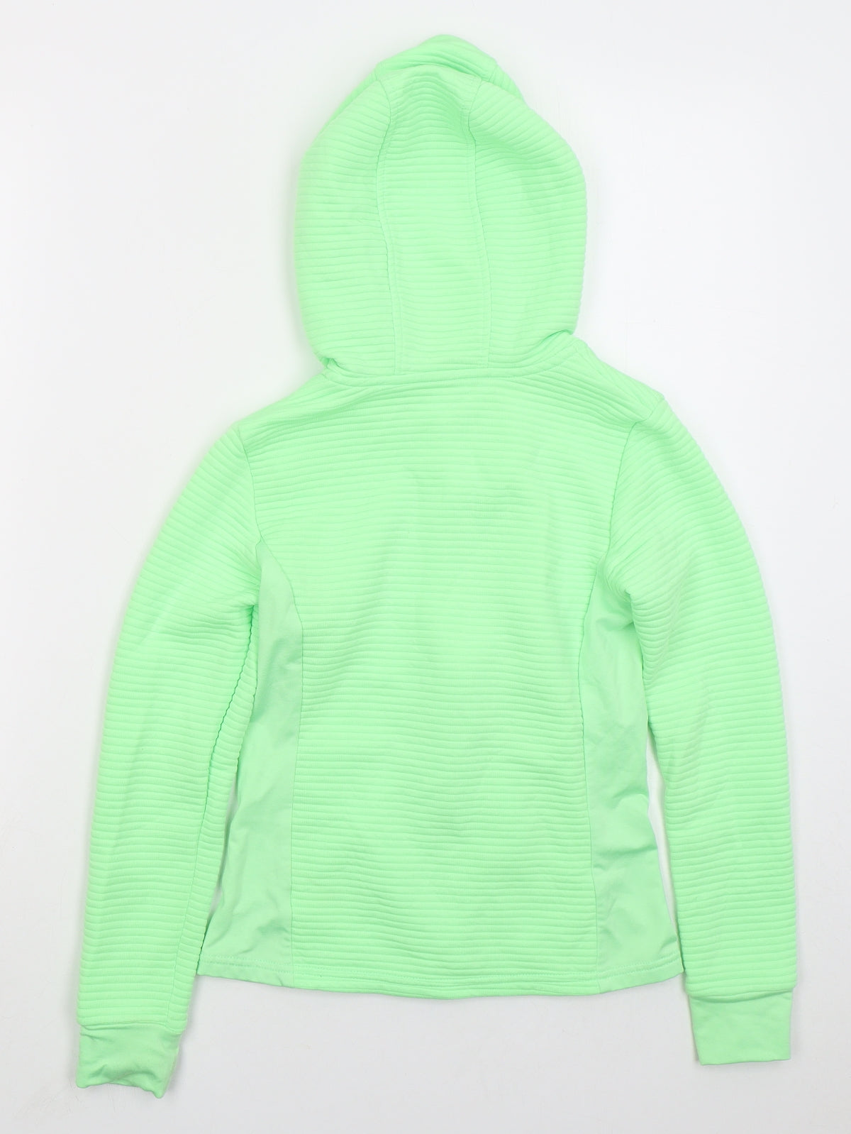 Dunnes Girls Green Polyester Full Zip Hoodie Size 9-10 Years Zip