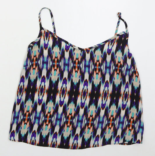 Womens UK Size 10 Atmosphere Blue Basic Tank