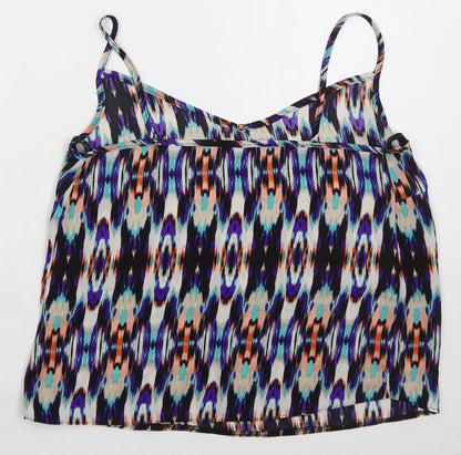 Womens UK Size 10 Atmosphere Blue Basic Tank