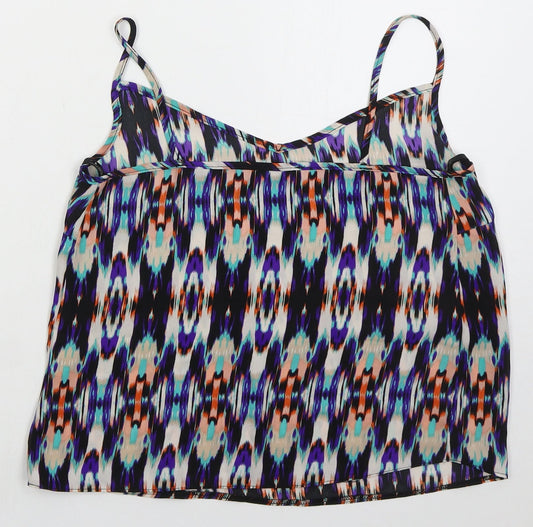 Womens UK Size 10 Atmosphere Blue Basic Tank