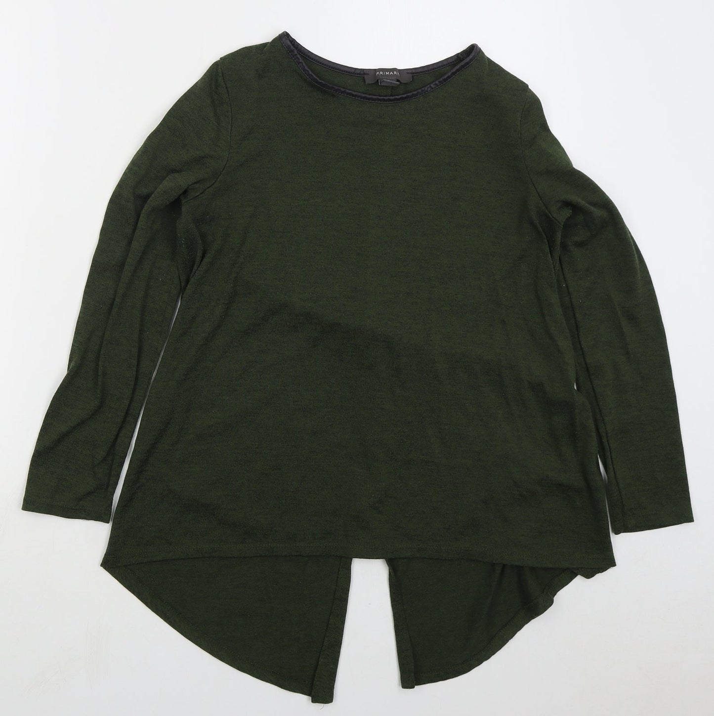 Primark Womens Green Round Neck Polyester Pullover Jumper Size 10