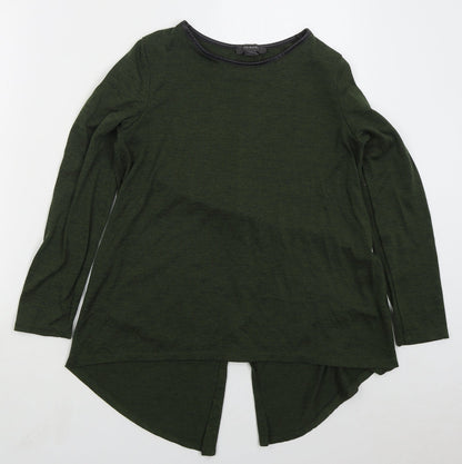 Primark Womens Green Round Neck Polyester Pullover Jumper Size 10