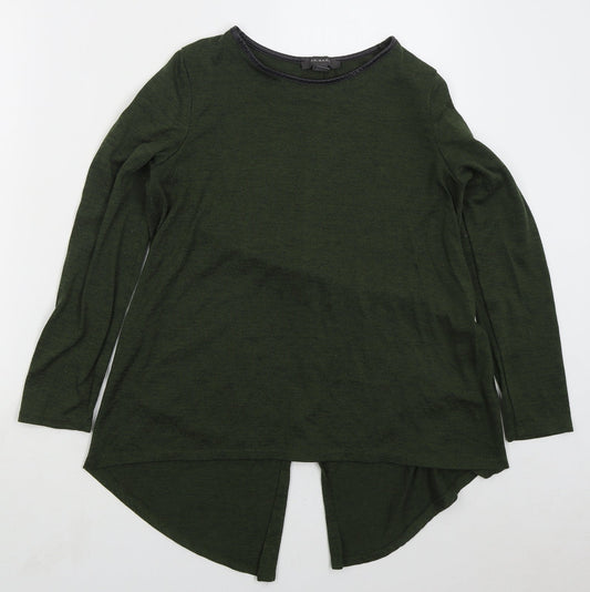 Primark Womens Green Round Neck Polyester Pullover Jumper Size 10