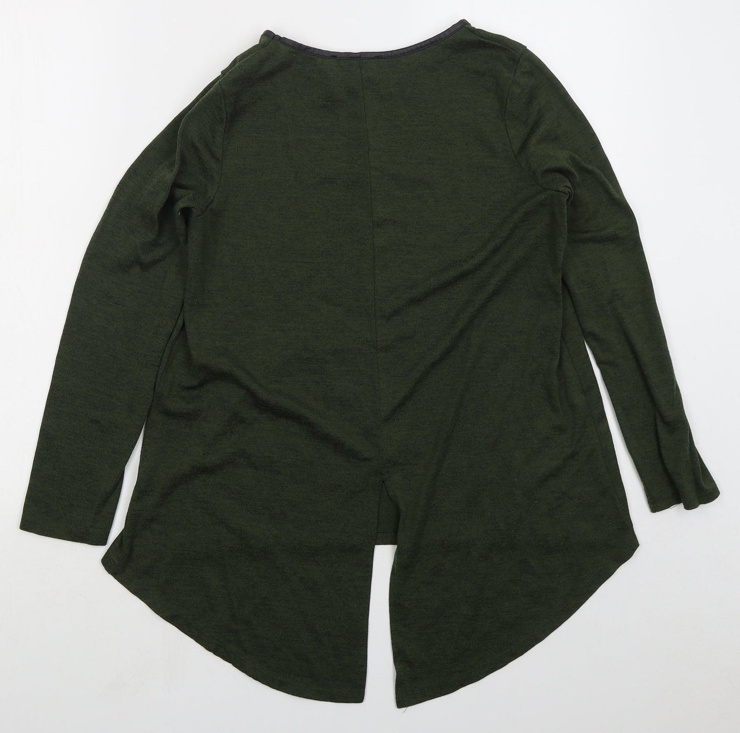 Primark Womens Green Round Neck Polyester Pullover Jumper Size 10