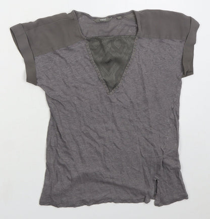 Womens UK Size 6 NEXT Grey Basic T-Shirt
