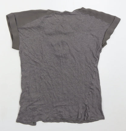 Womens UK Size 6 NEXT Grey Basic T-Shirt