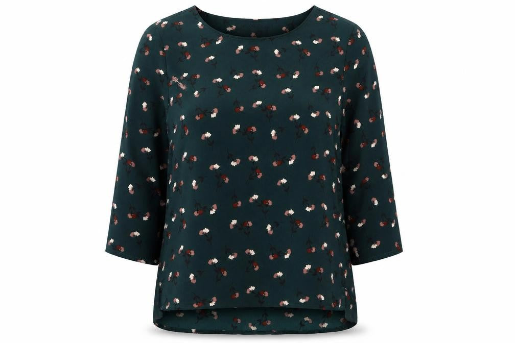 Womens UK Size 8 Marks and Spencer Green Basic Blouse