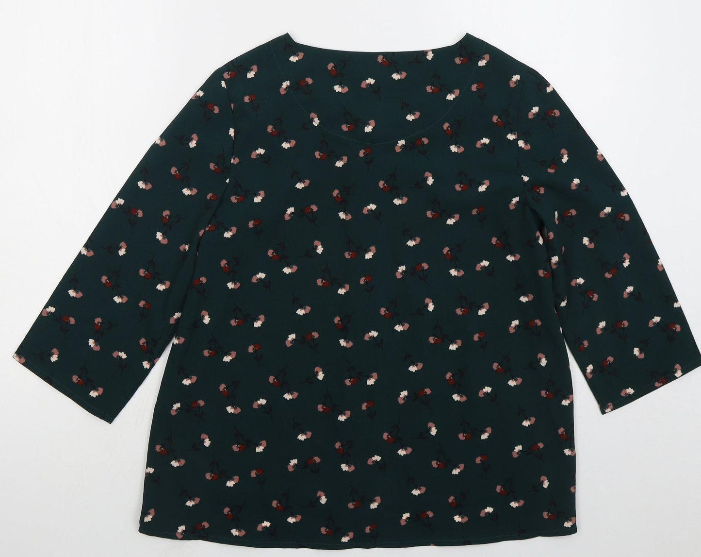 Womens UK Size 8 Marks and Spencer Green Basic Blouse