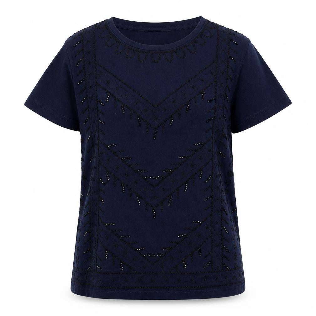 Womens UK Size 6 Jack Wills Blue Basic T-Shirt