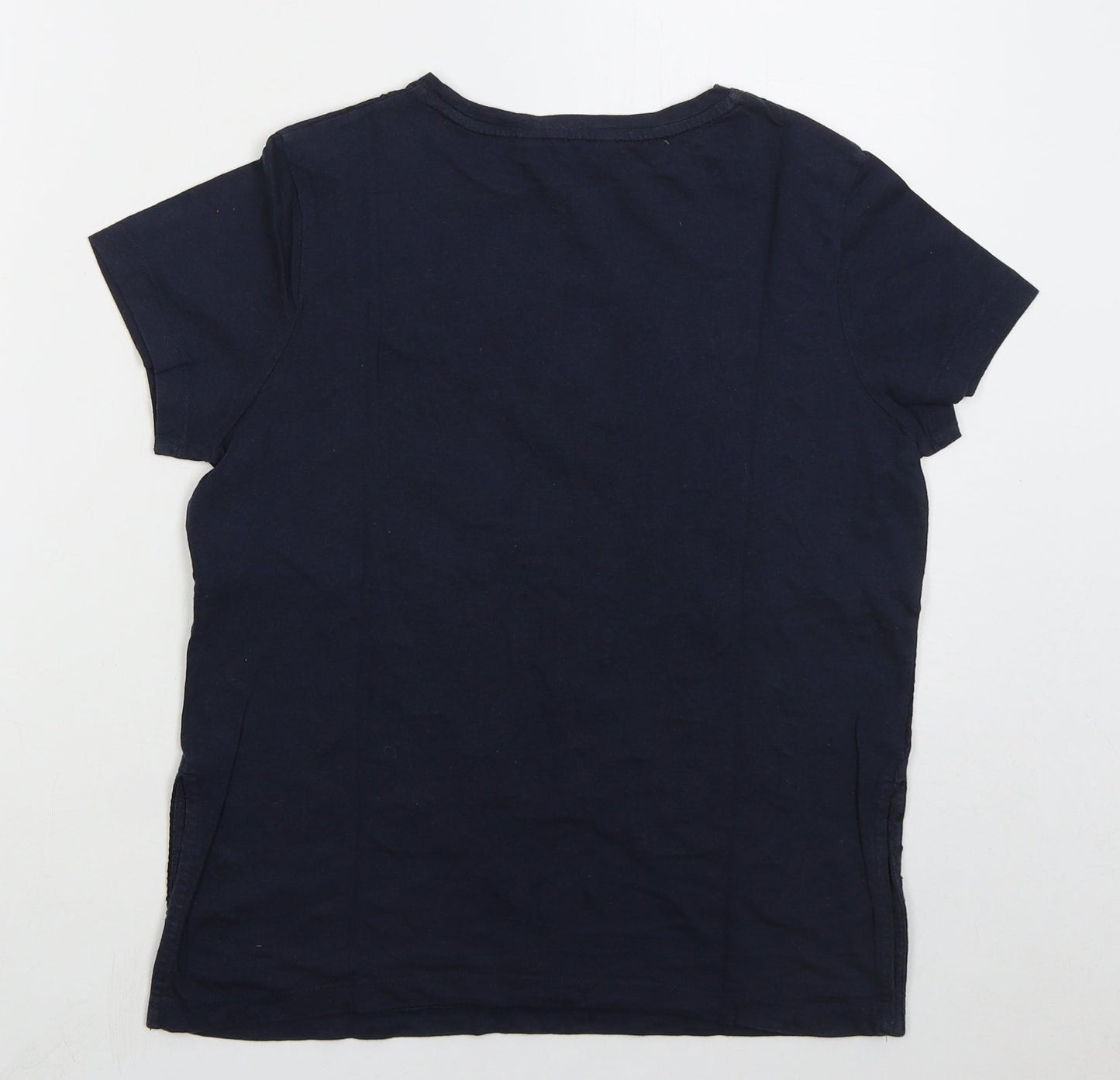 Womens UK Size 6 Jack Wills Blue Basic T-Shirt