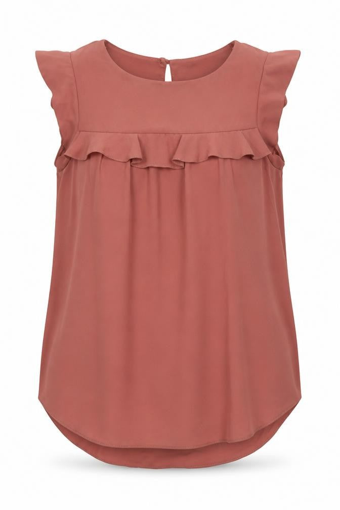 Womens UK Size 10 New Look Pink Basic Blouse