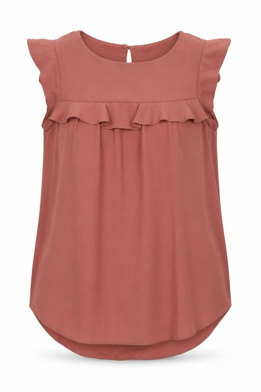 Womens UK Size 10 New Look Pink Basic Blouse