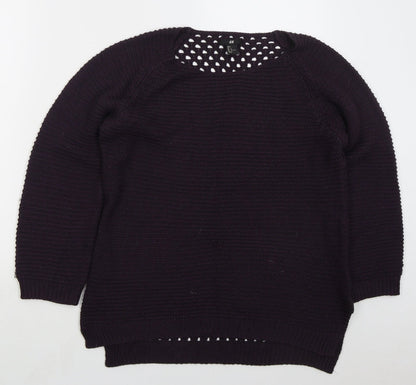 Womens UK Size L H&M Purple Pullover Jumper