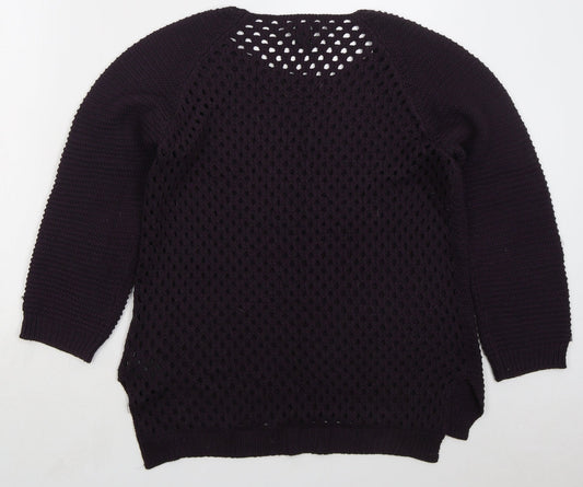 Womens UK Size L H&M Purple Pullover Jumper