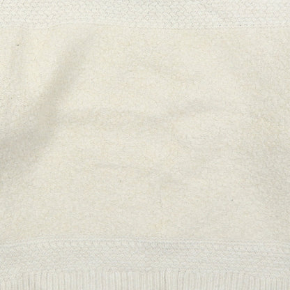 F&F Womens Beige Mock Neck Acrylic Pullover Jumper Size L