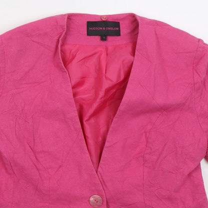 Womens UK Size 12 Hudson & Onslow Pink Jacket