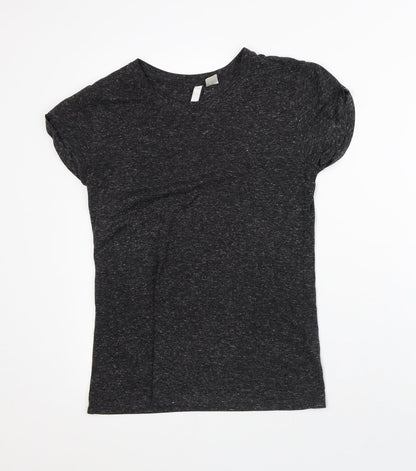 Womens UK Size XS Divided Grey Basic T-Shirt