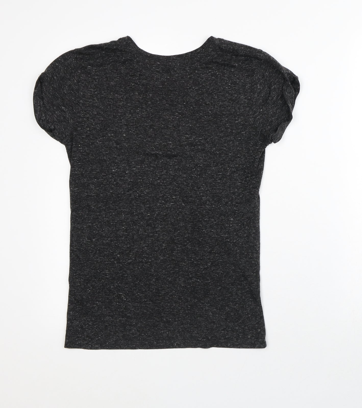 Womens UK Size XS Divided Grey Basic T-Shirt