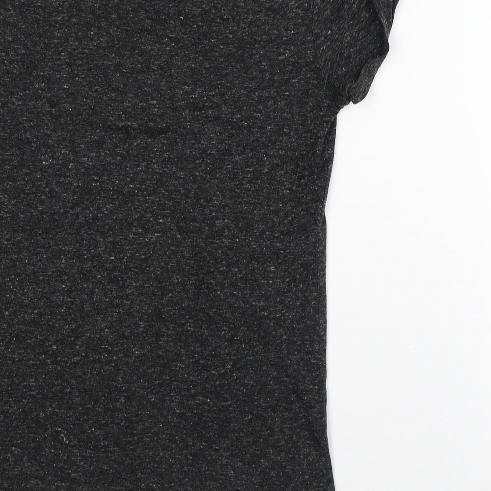 Womens UK Size XS Divided Grey Basic T-Shirt