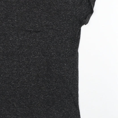 Womens UK Size XS Divided Grey Basic T-Shirt