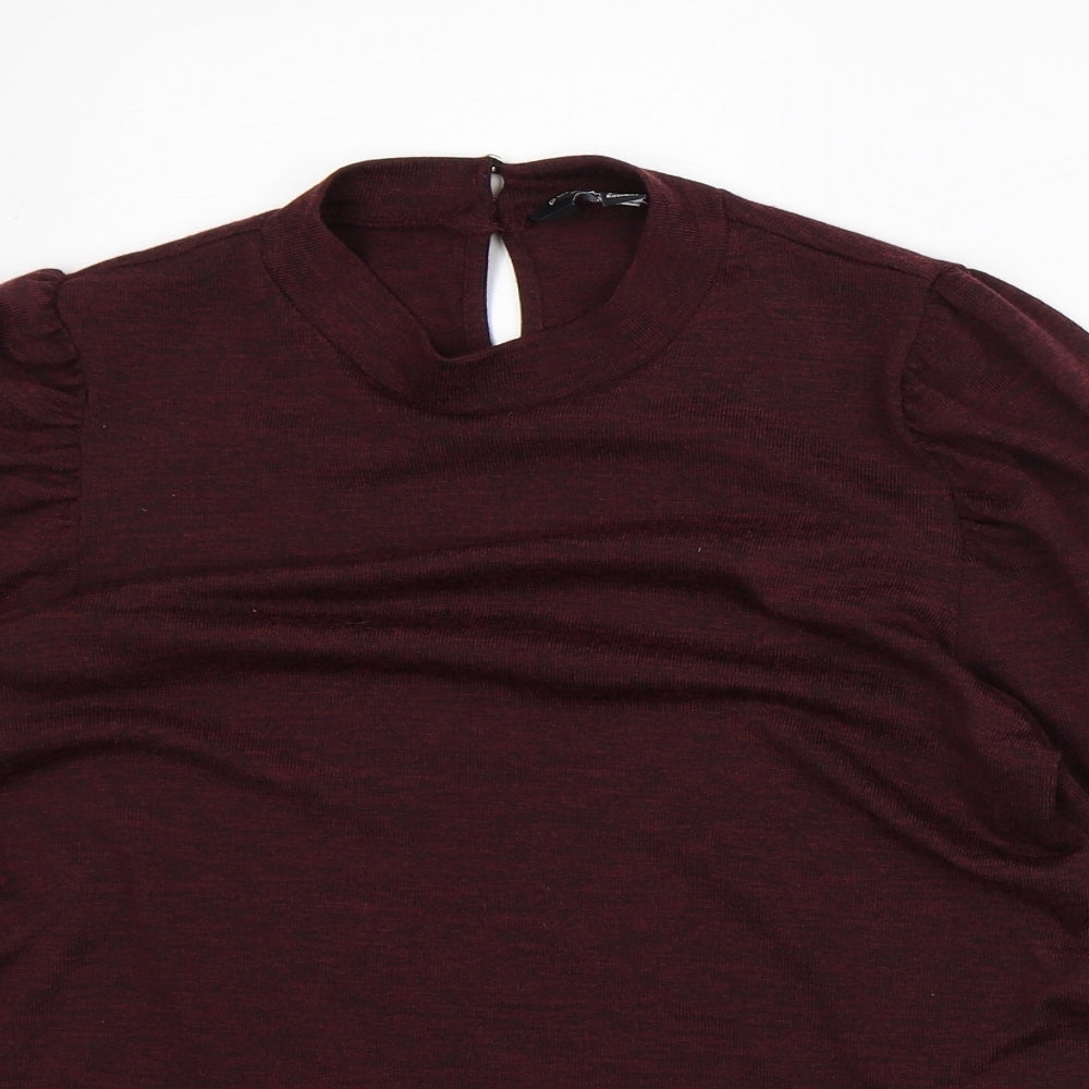 Womens UK Size 14 Dorothy Perkins Red Basic T-Shirt