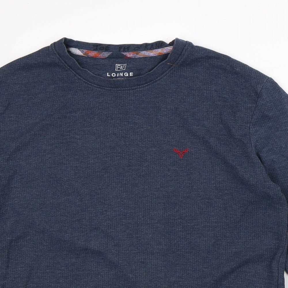 Mens UK Size M F&F Grey Pullover Sweatshirt