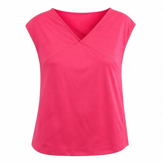 Womens UK Size L Mango Pink Basic Blouse