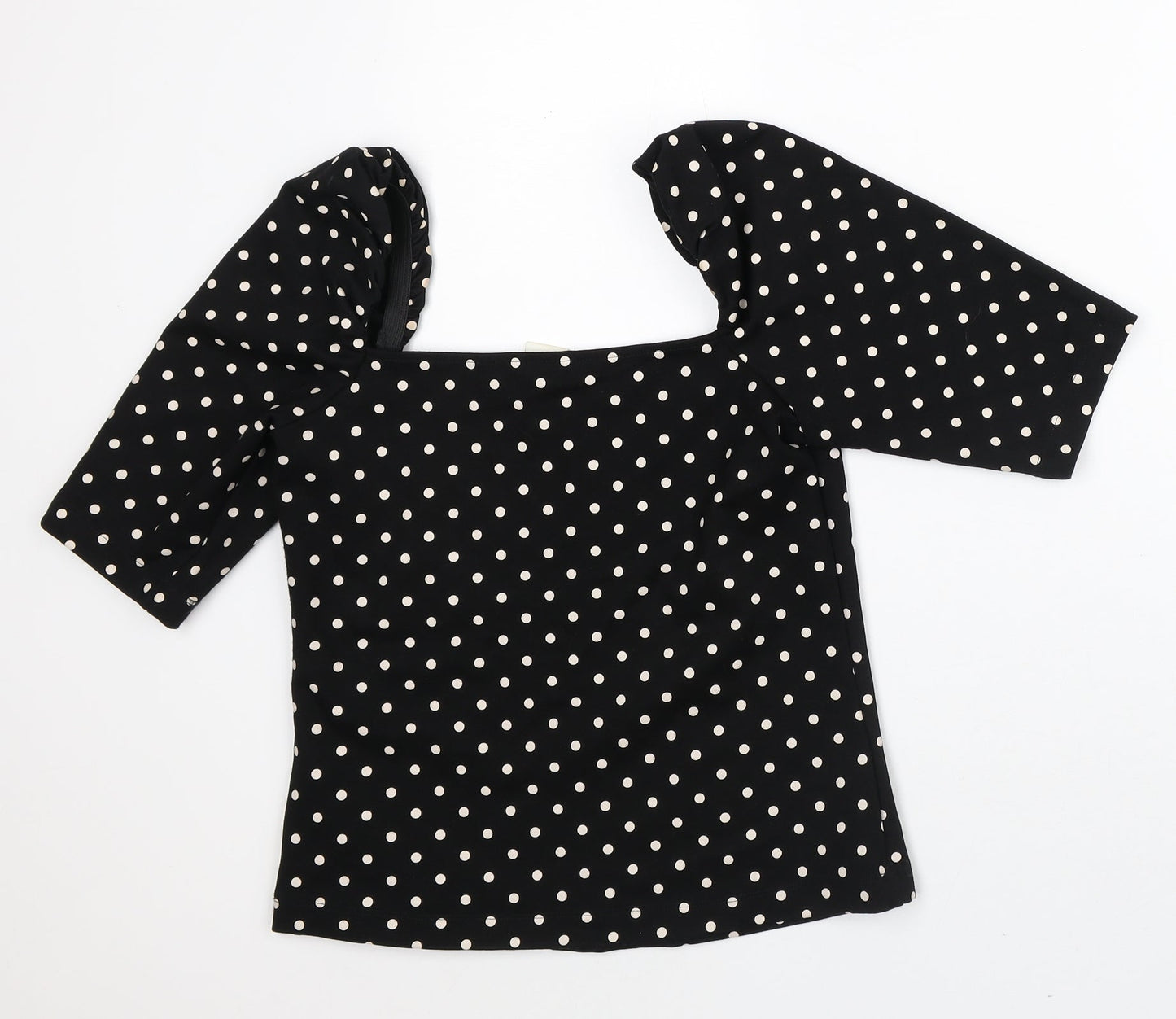 Womens UK Size S H&M Black Basic Blouse