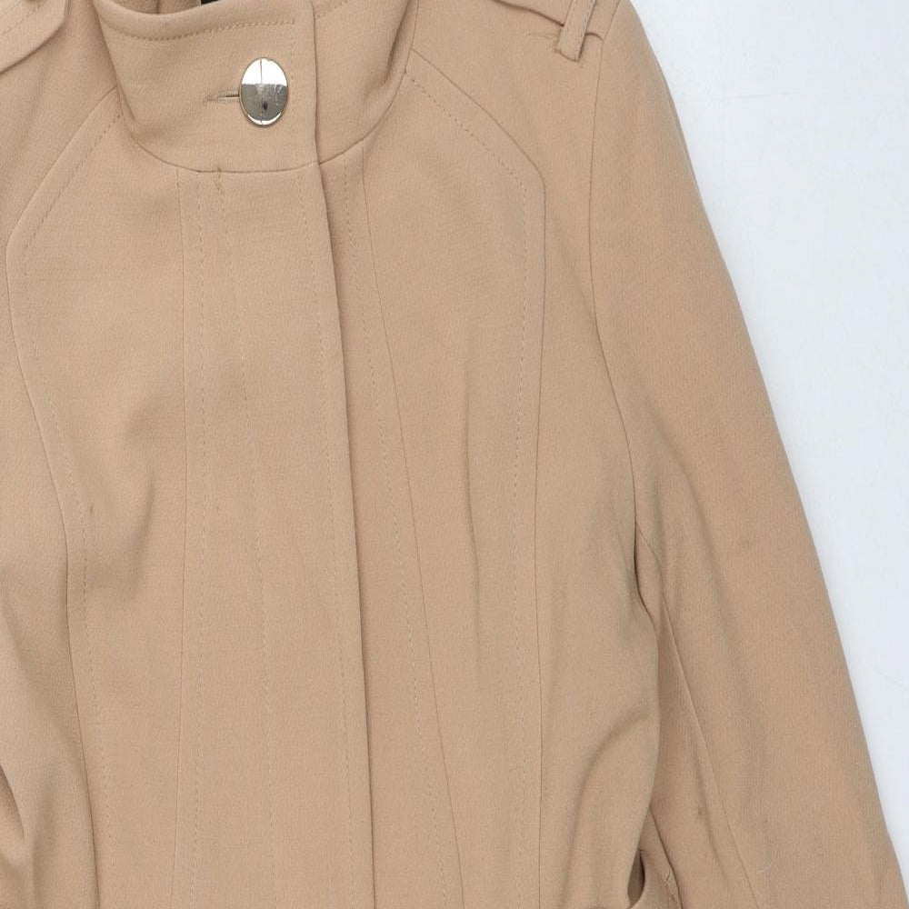 Womens UK Size 8 Wallis Beige Overcoat