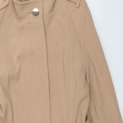 Womens UK Size 8 Wallis Beige Overcoat
